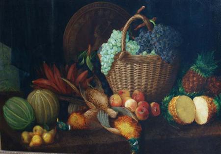 Manner of August Laux Still Life 6908f