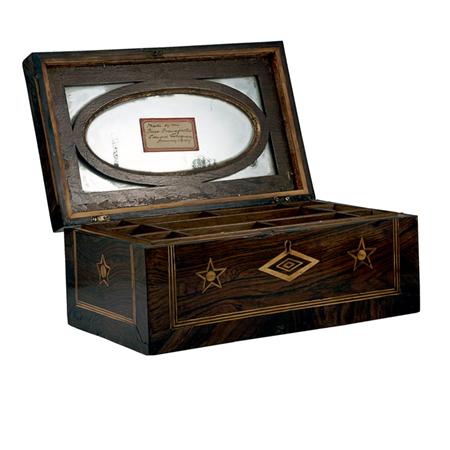 American Marquetry Inlaid Rosewood 6910b