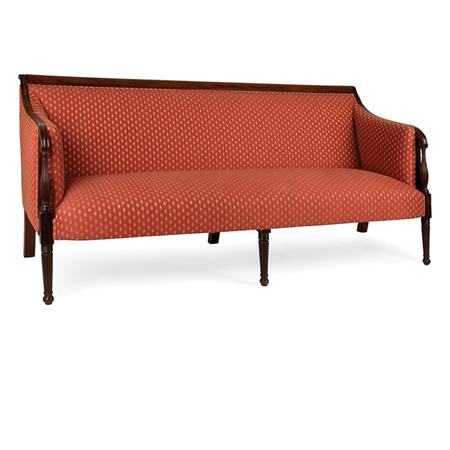 Federal Mahogany Upholstered Settee  69114