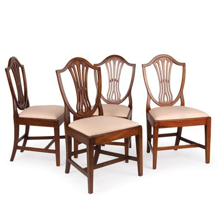 Set of Four Federal Inlaid Mahogany 69123