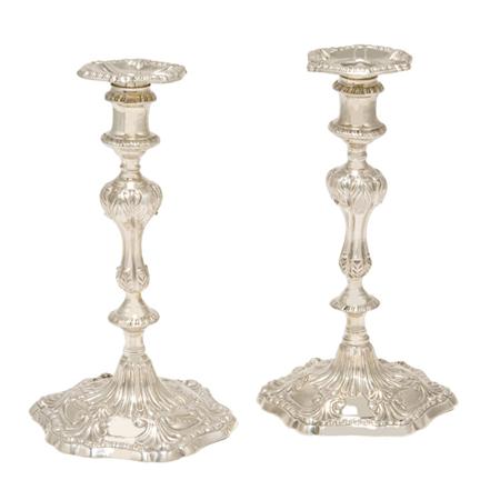 Pair of George III Silver Candlesticks  6952a