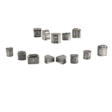 Group of Continental Silver Boxes
	