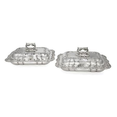 Pair of George IV Silver Covered