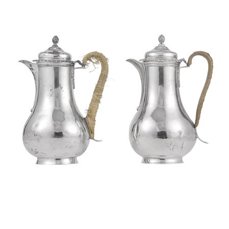 Pair of George V Silver Coffee 69548
