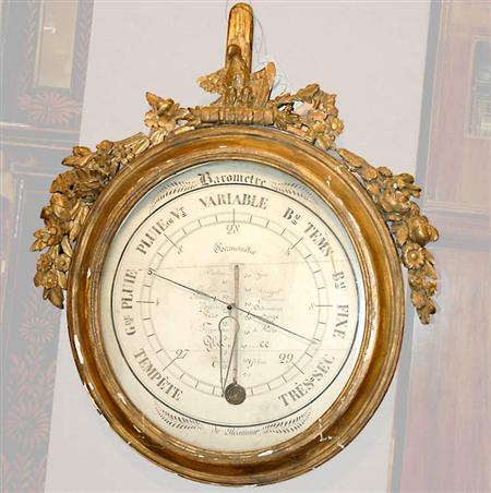 Louis XVI Style Gilt Wood Barometer  69575