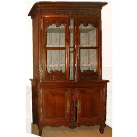 Provincial Louis XVI Walnut Bibliotheque  69582