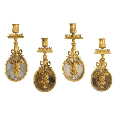 Set of Four Continental Gilt-Bronze