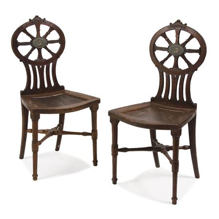 Pair of George III Mahogany Hall 695a5