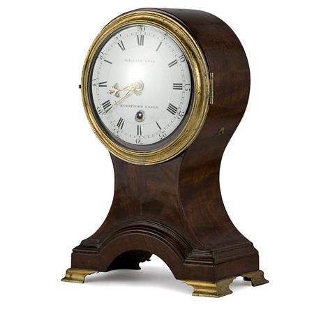 English Mahogany Mantel Clock  695bd