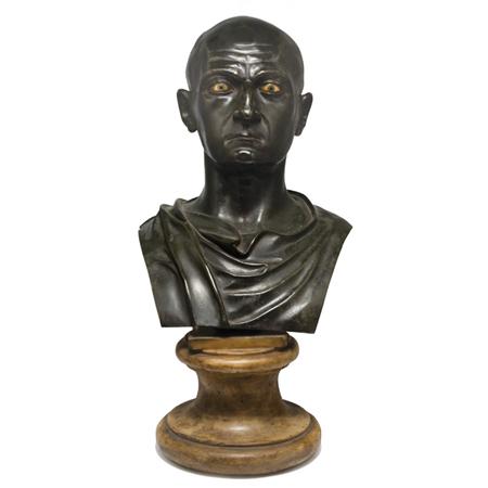 Italian Patinated Bronze Bust  695f1