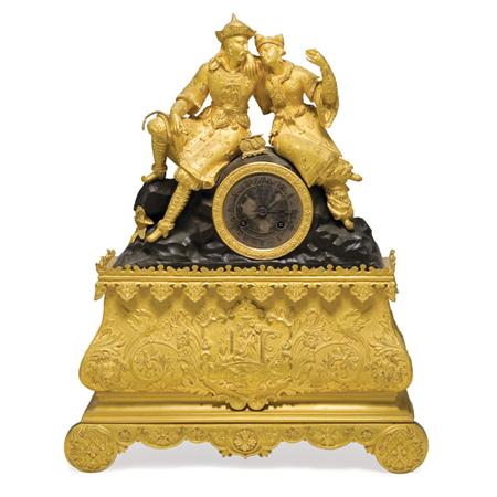 Louis Philippe Gilt and Patinated-Bronze