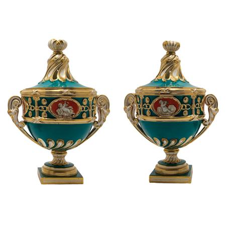 Pair of Sevres Porcelain Potpourris  69620