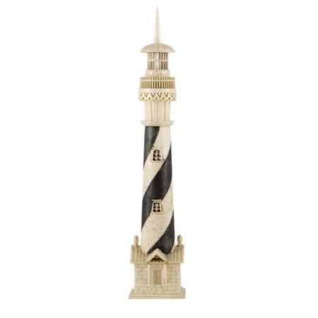 Carved Walrus Tusk Lighthouse  69625