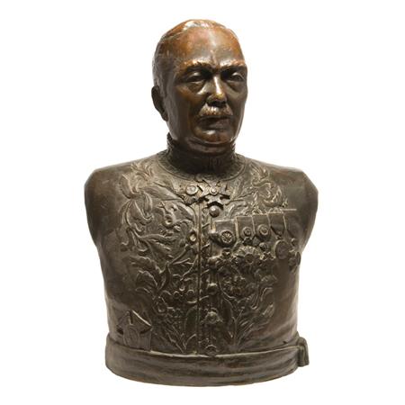 Continental Bronze Bust of a Gentleman  6972d