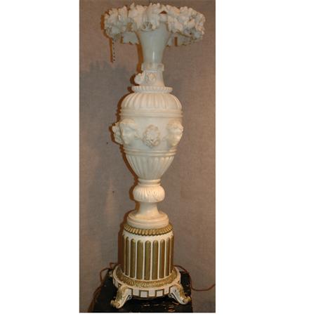 Art Deco Carved Alabaster and Painted 69731