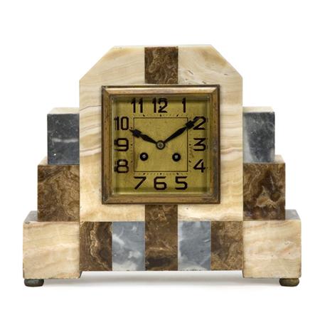 French Art Deco Onyx Mantel Clock  69764