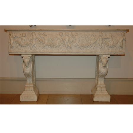 Classical Style White Marble Jardiniere  69768