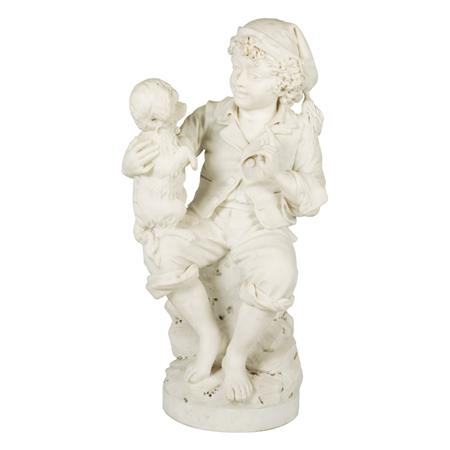 Italian Carved White Marble Figure 6976f