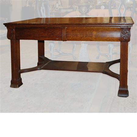 Renaissance Style Oak Center Table  69773