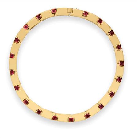 Gold and Pink Tourmaline Necklace  693c5