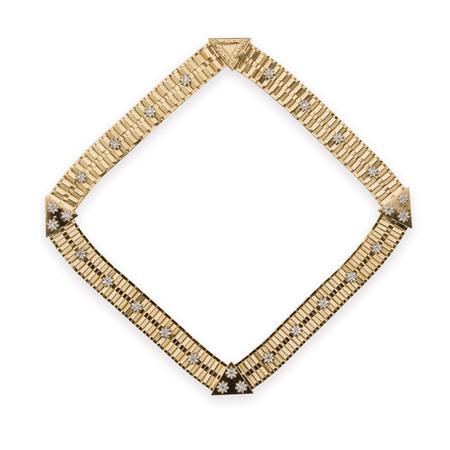 Two-Color Gold and Diamond Necklace
	