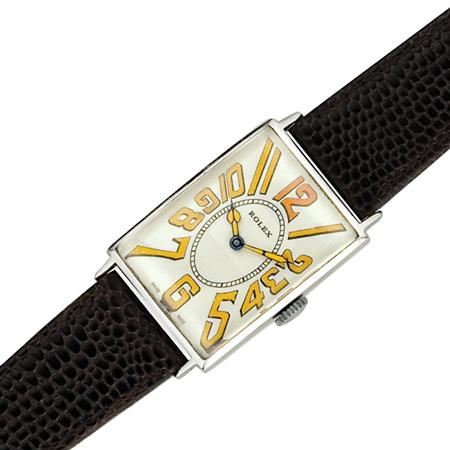 Gentleman s Oversized Chrome Wristwatch  693e6