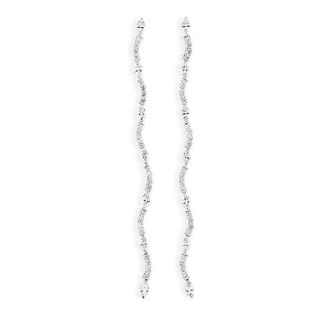 Pair of Diamond Pendant-Earrings
	