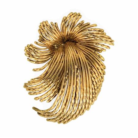 Gold Clip-Brooch, Sterle
	  Estimate:$800-$1,200