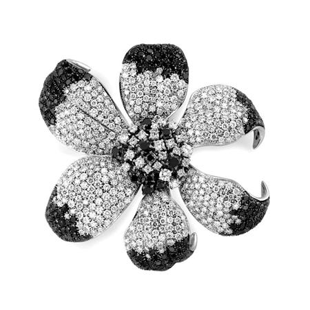 Diamond and Black Diamond Flower 6940b