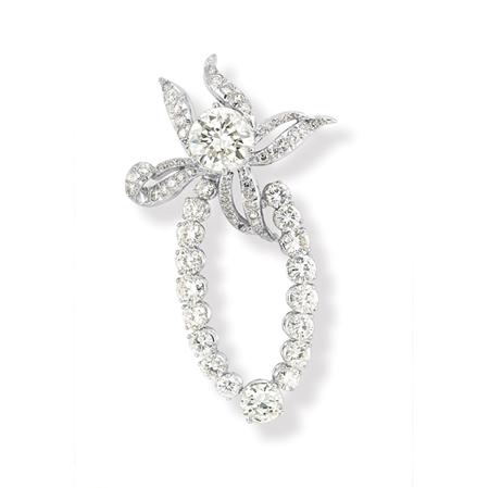 Diamond Wreath Clip Brooch Estimate 5 000 7 000 69467