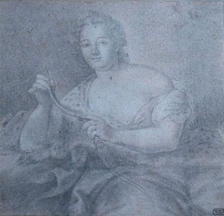 French School 18th Century Portrait 6947b