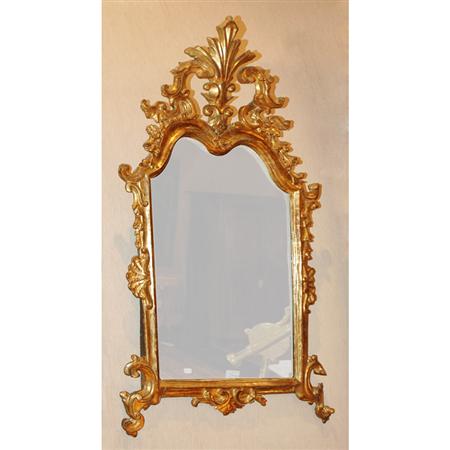 Continental Rococo Gilt Wood Mirror  694d1