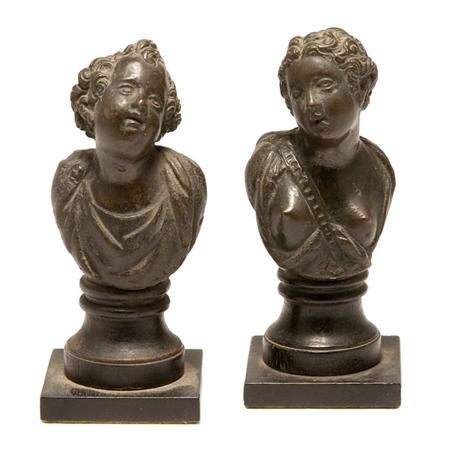 Pair of Continental Bronze Busts  694d9
