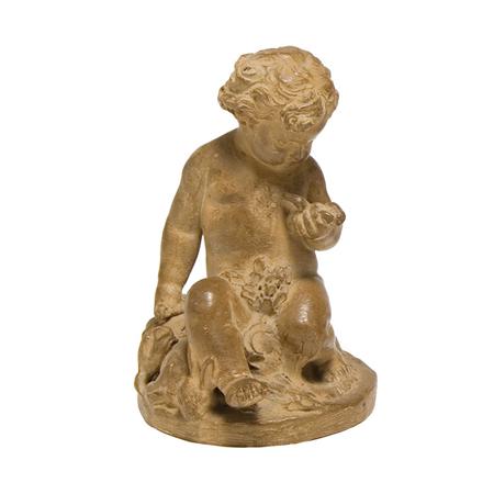 French Terra Cotta Figural Group  694dc