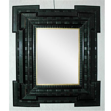 Dutch Baroque Style Ebonized Mirror  694e1