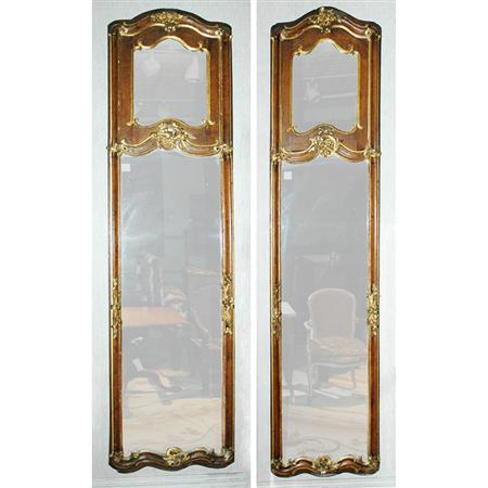 Pair of Louis XV Parcel Gilt Oak 694f1