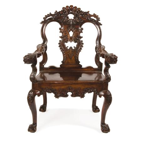 Anglo Colonial Hardwood Throne 69508