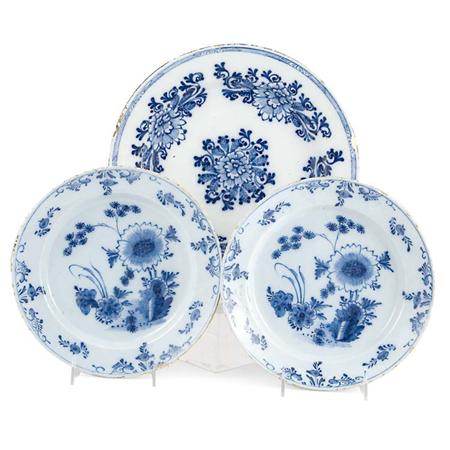 Pair of Delft Tin Glazed Plates 69517