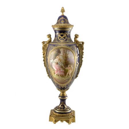 Sevres Gilt-Bronze Mounted Porcelain
