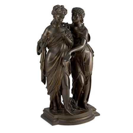 Gilt and Patinated Bronze Figural 69973