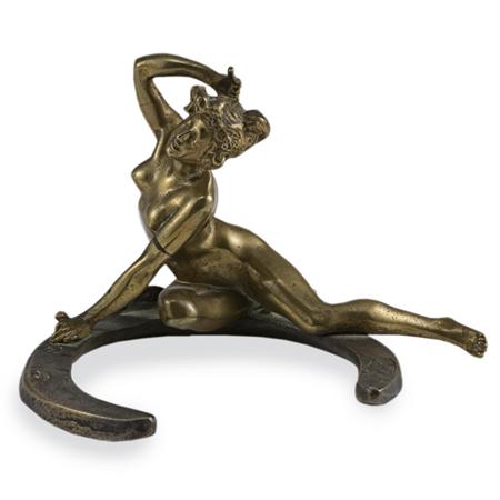 Art Nouveau Gilt Bronze Desk Weight  699b0