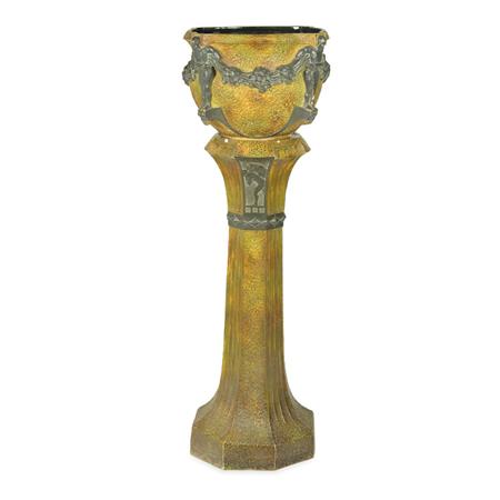 Austrian Jugendstil Ceramic Jardiniere 699b6