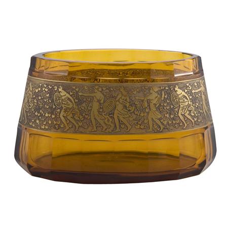 Moser Gilt Decorated and Acid Etched