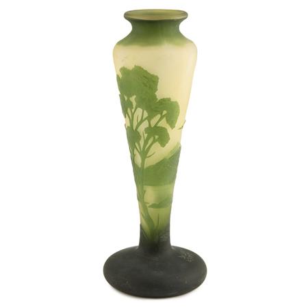 Daum Acid Etched Cameo Glass Vase  699d5