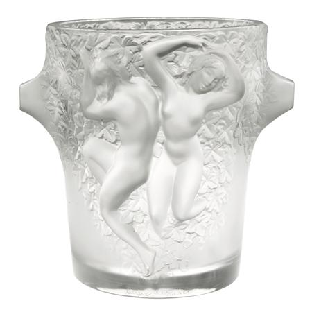 Lalique Molded Glass Ganymede Two-Handled