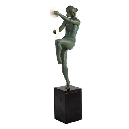 French Art Deco Verdigris Patinated Bronze 699e2