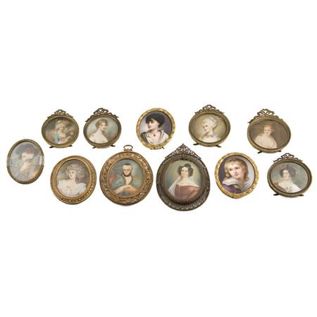 Group of Framed Portrait Miniatures 699f5