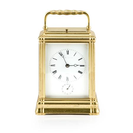 French Gilt-Metal Carriage Clock
	