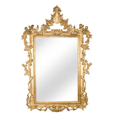 Rococo Style Painted Wood Mirror  69a3e