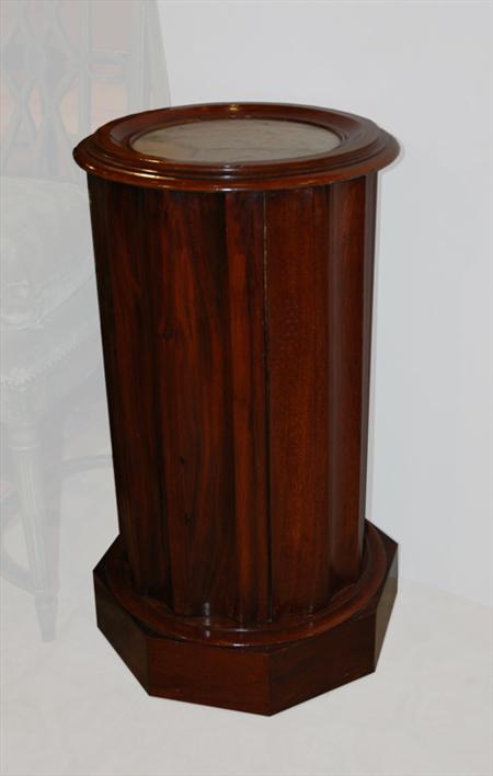 Empire Style Marble Top Mahogany